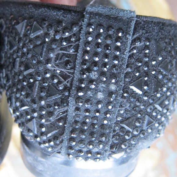 Men's LOUIS VUITTON BLACK BEADED LOAFERS SHOES IT 45 - Picture 10 of 11